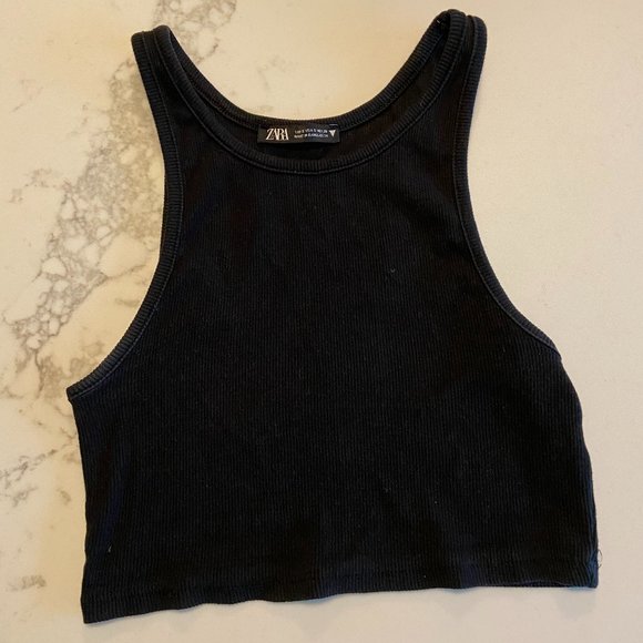 Zara Tops - Women's Zara Black Crop Top